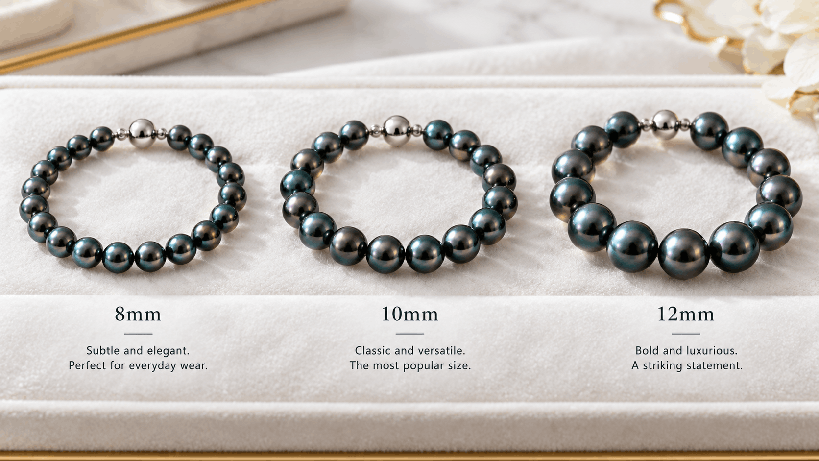 03. Choosing the Right Size for a Black Pearl Bracelet