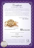 Product certificate: Y-14K-DBL-Round-Clasp