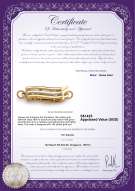 Product certificate: YW-14K-Fishhook-Clasp-Cbury