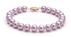 7-8mm AA Quality Freshwater Cultured Pearl Set in Lavender