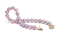 6-7mm AAAA Quality Freshwater Cultured Pearl Bracelet in Lavender