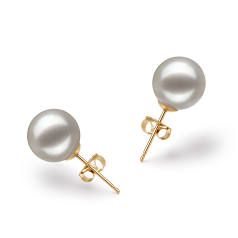 8-9mm AAA Quality Japanese Akoya Cultured Pearl Set in Kristine White