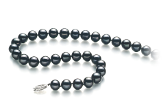 8.5-9mm AA Quality Freshwater Cultured Pearl Necklace in Black