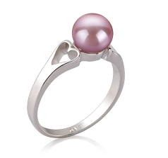 6-7mm AA Quality Freshwater Cultured Pearl Ring in Jessica Lavender