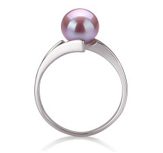 7-8mm AAA Quality Freshwater Cultured Pearl Ring in Jenna Lavender