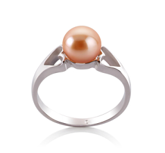 6-7mm AA Quality Freshwater Cultured Pearl Ring in Jessica Pink