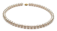 7.5-8.5mm AA Quality Freshwater Cultured Pearl Set in White