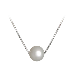 8-9mm AA Quality Freshwater Cultured Pearl Pendant in Madison White