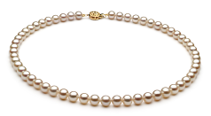 6-7mm AAA Quality Freshwater Cultured Pearl Set in White