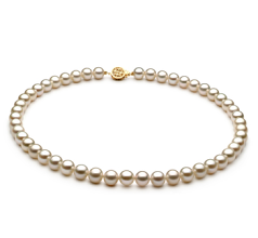 7-8mm AAAA Quality Freshwater Cultured Pearl Necklace in White