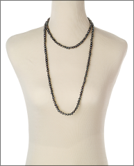 6-7mm A Quality Freshwater Cultured Pearl Necklace in Betty Black