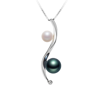 5-8mm AA Quality Freshwater Cultured Pearl Pendant in Elida Multicolor