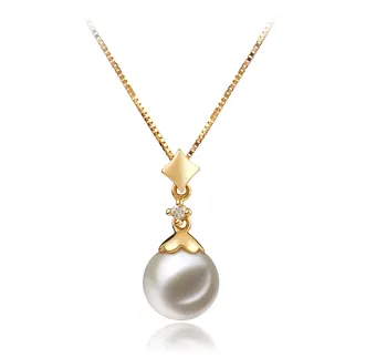 7-8mm AAAA Quality Freshwater Cultured Pearl Pendant in Georgia White 7-8mm AAAA Quality Freshwater Cultured Pearl Pendant in Georgia White