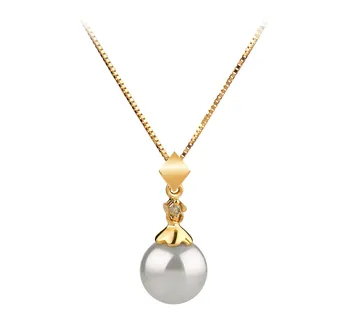 7-8mm AAA Quality Japanese Akoya Cultured Pearl Pendant in Georgia White