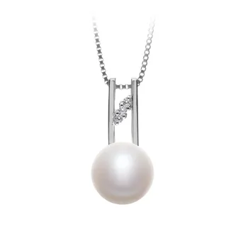 9-10mm AA Quality Freshwater Cultured Pearl Pendant in Hiriko White 9-10mm AA Quality Freshwater Cultured Pearl Pendant in Hiriko White