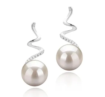 8-9mm AAAA Quality Freshwater Cultured Pearl Earring Pair in Lolita White 8-9mm AAAA Quality Freshwater Cultured Pearl Earring Pair in Lolita White