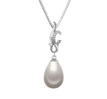10-11mm AAA Quality Freshwater Cultured Pearl Pendant in Mildred White 10-11mm AAA Quality Freshwater Cultured Pearl Pendant in Mildred White