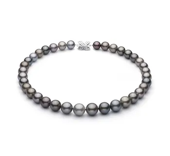 11-14.6mm AAA Quality Tahitian Cultured Pearl Necklace in Multicolor